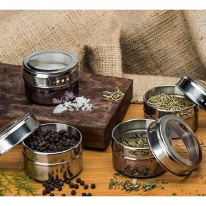 Porta Condimentos Magnéticos Para Temperos 3 Peças