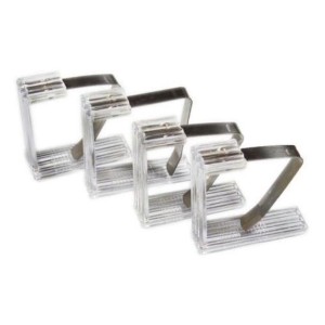 Kit 4 Peças de Prendedores Clips Para Toalha De Mesa Clip Festas Eventos 4,5cm